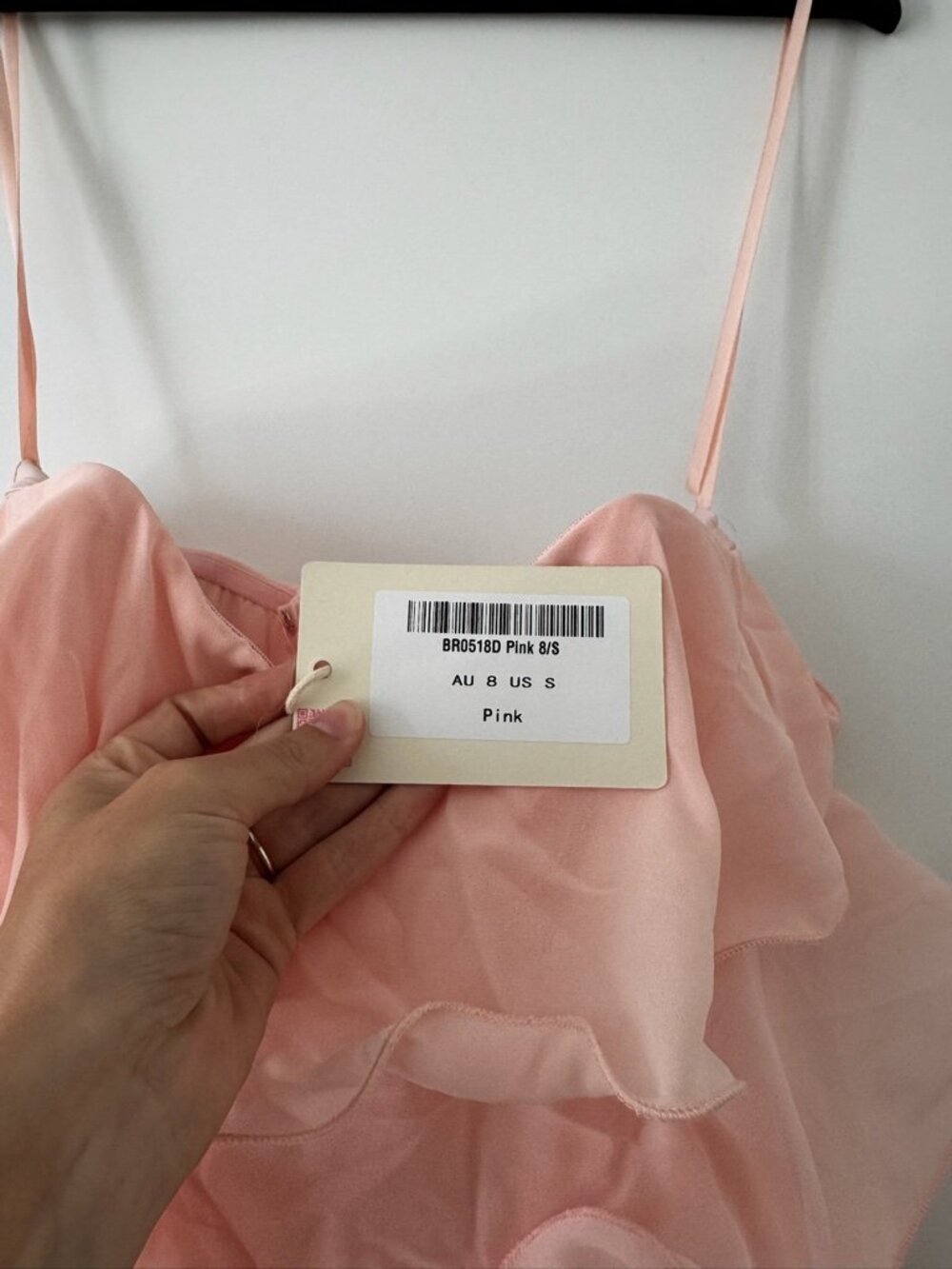 Selfie Leslie Pink Strapless Ruffle Mini Dress NWT - Small - Picture 7 of 7